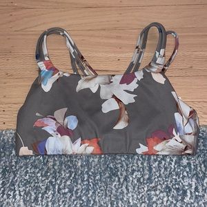 Flower Printed Athleta Sports Bra